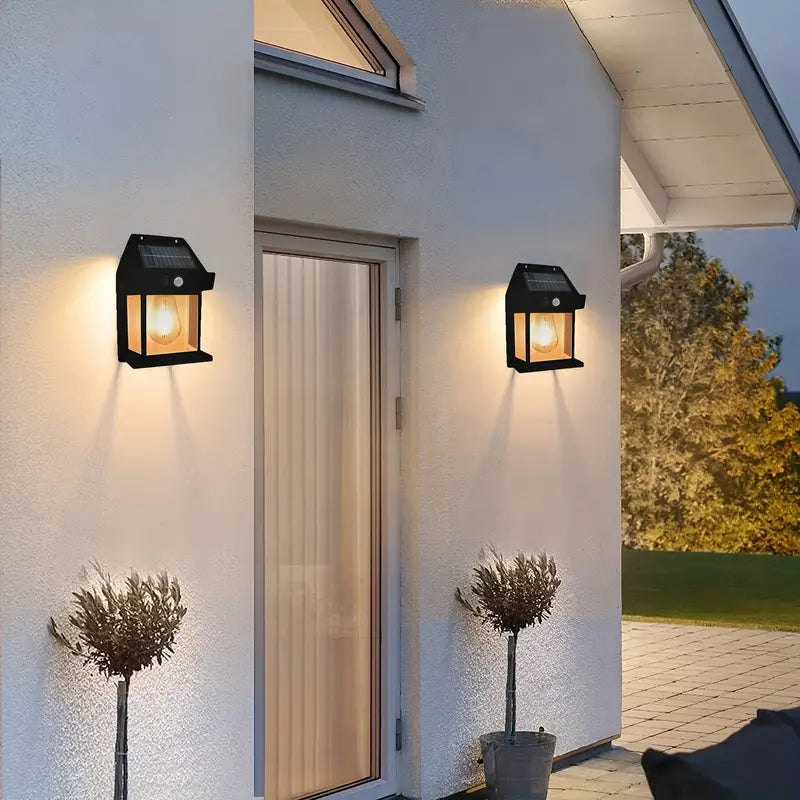 Solar Wall Lanterns Outdoor with 3 Modes