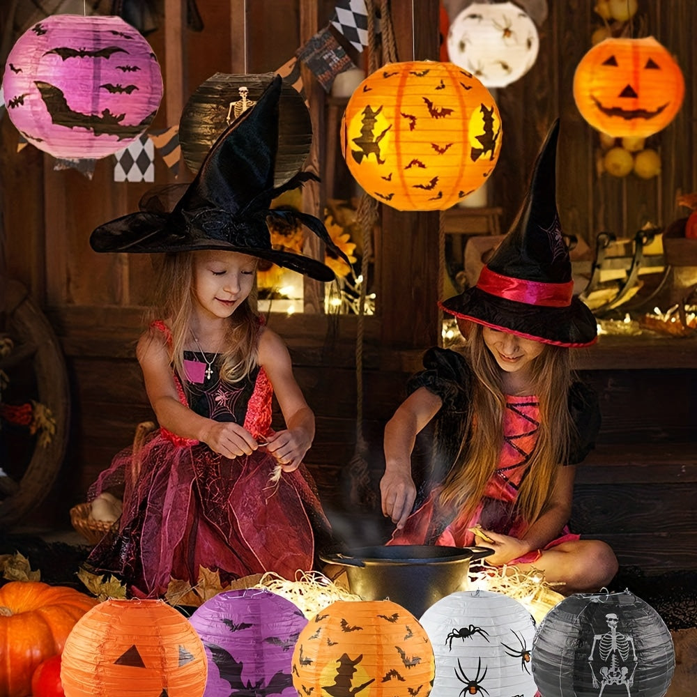 Halloween Paper Lanterns Set Decor (10pcs)