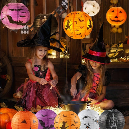 Halloween Paper Lanterns Set Decor (10pcs)