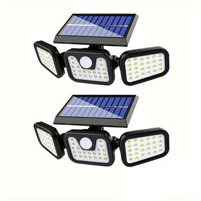 Outdoor Solar Wall Light with Motion Sensor & Foldable Design