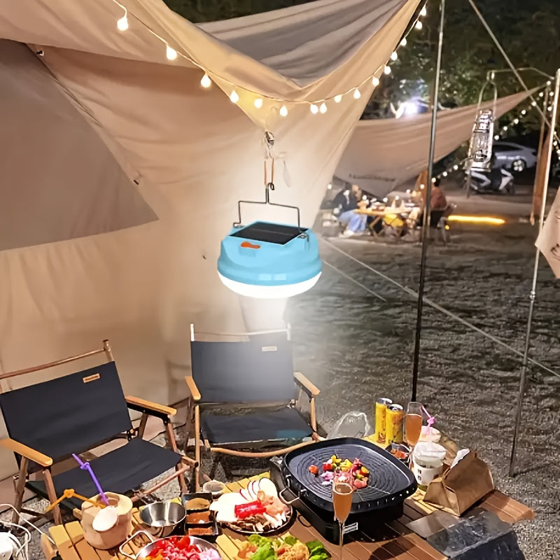 Adjustable LED Solar Bulb with Built-in Battery (3-Gear)