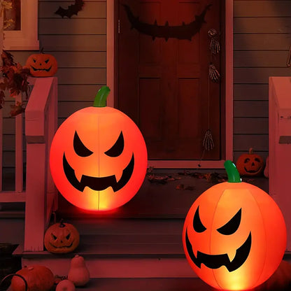 Remote Glow: Illuminated Inflatable Pumpkin