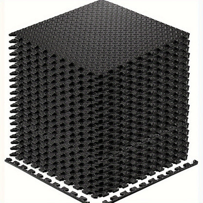 Interlocking Black EVA Fitness Mats Set (20pcs)