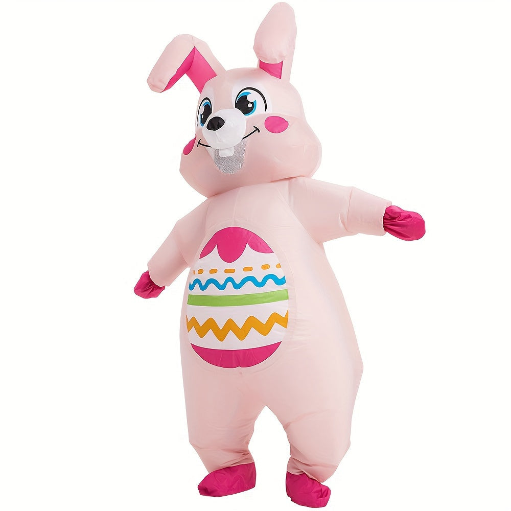 Oversized Inflatable Easter Bunny Costume USB/Battery Powered