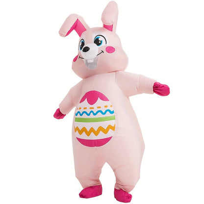 Oversized Inflatable Easter Bunny Costume USB/Battery Powered