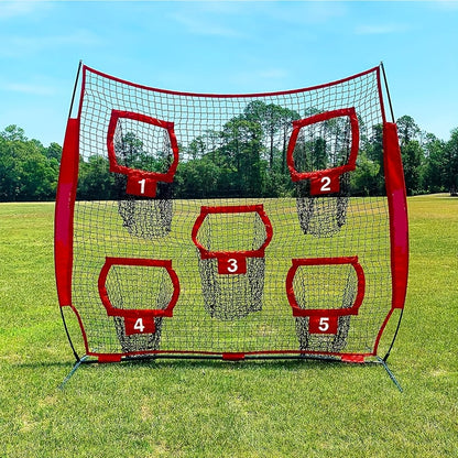 Football Outdoor Target Throwing Net with 5 Pockets