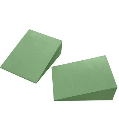 Yoga Foam Wedge Blocks Calf Raise Stretchers (Green)