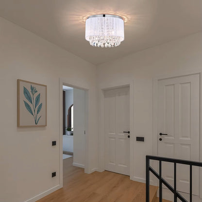 White Crystal Ceiling Light