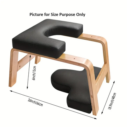 1pc Premium Yoga Chair Stand - Comfortable Padded Headstand Trainer