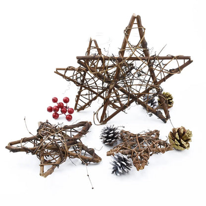 Artificial Flowers Star Frame Wreaths