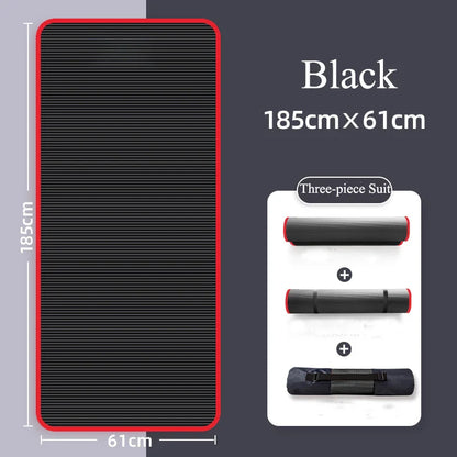 Thick Natural Rubber Non-Slip Yoga Mat