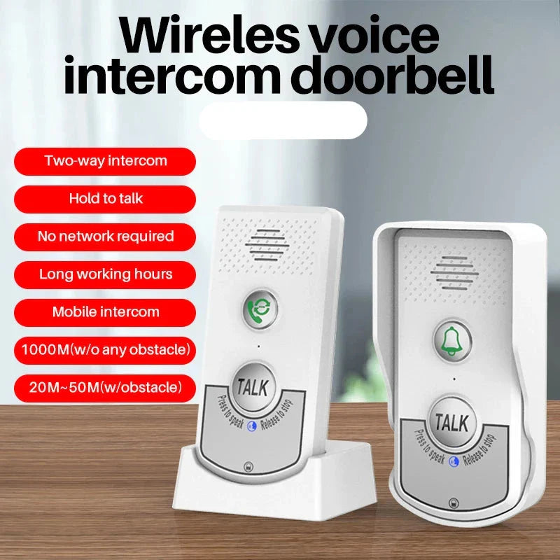 Wireless Long Distance Audio Door Phone Intercom (1000M)