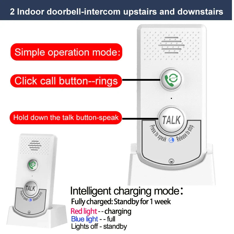 Wireless Long Distance Audio Door Phone Intercom (1000M)