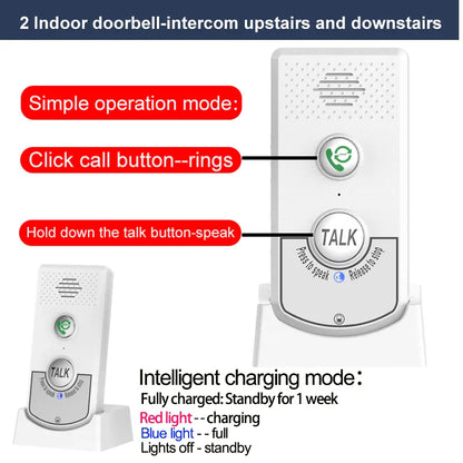 Wireless Long Distance Audio Door Phone Intercom (1000M)