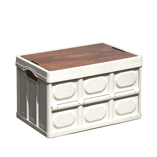 Wooden Camping Storage Organizer Box with Large Capacity