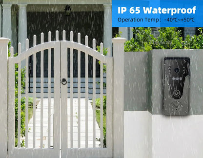 Wireless Smart Video Doorbell with Touch Screen