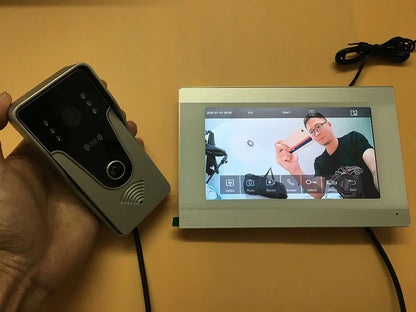 Wireless Smart Video Doorbell with Touch Screen