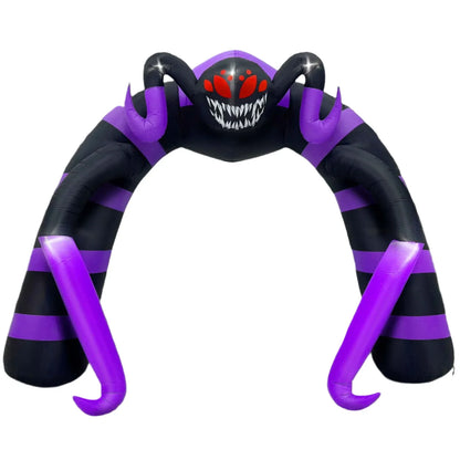 Halloween Spider Arch Inflatable with LED Lights