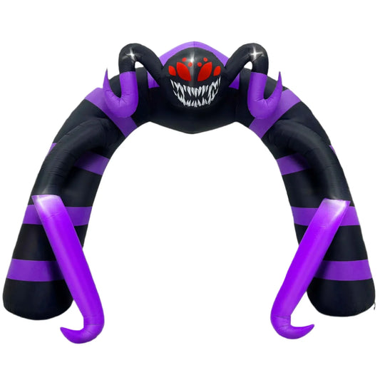 Halloween Spider Arch Inflatable with LED Lights