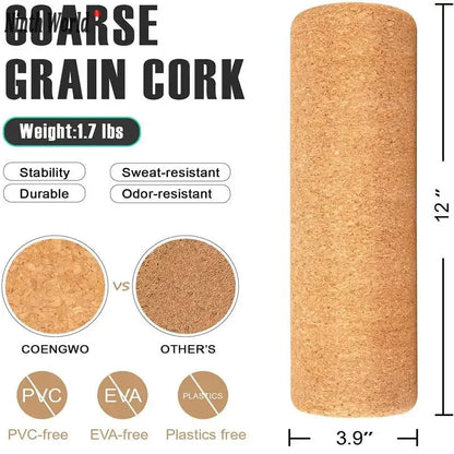 High-Density Natural Cork Yoga Pillar