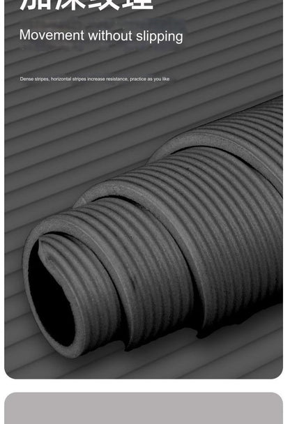 20mm Thick Shock-Absorbing Yoga Mat with Portable Backpack & Straps