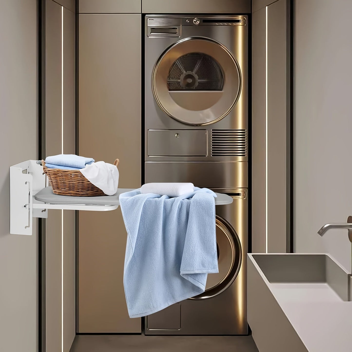 Wall-Mounted Foldable Ironing Board