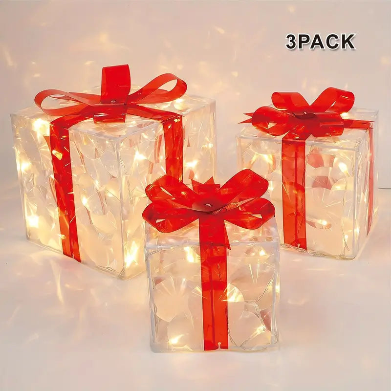 Enchanted Glow: Illuminated Christmas Gift Boxes