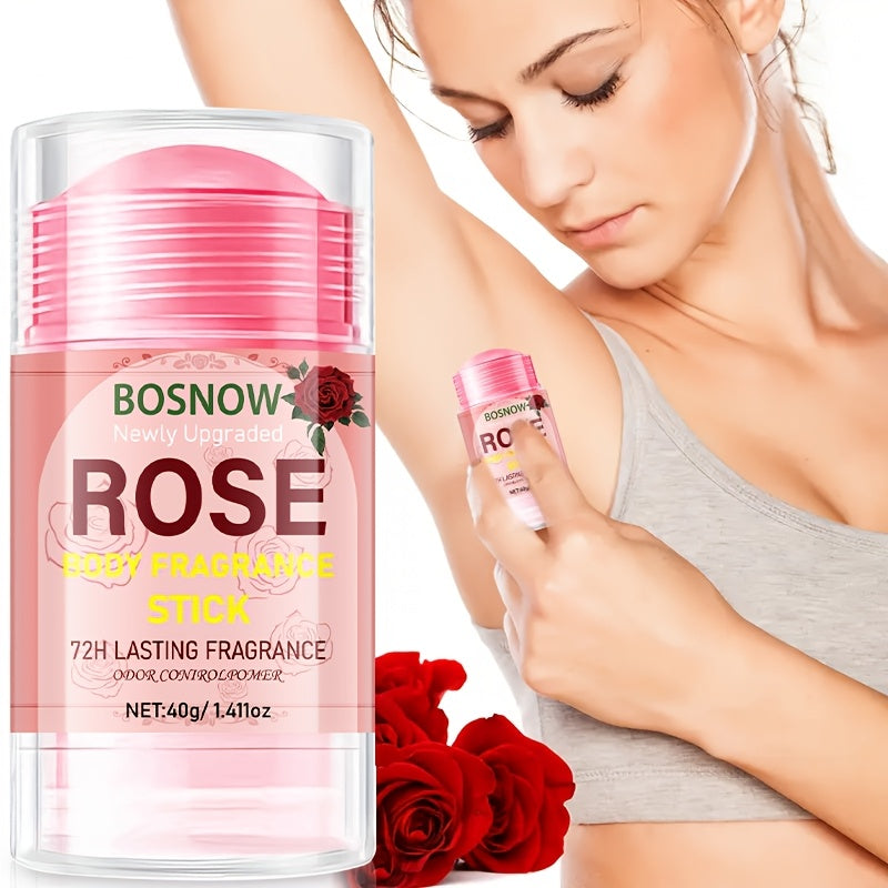 Rose Body Fragrance Stick Long-Lasting Floral Scent