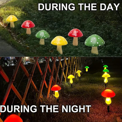 Twelve Glowing Mushrooms: A Solar-Powered Christmas Delight
