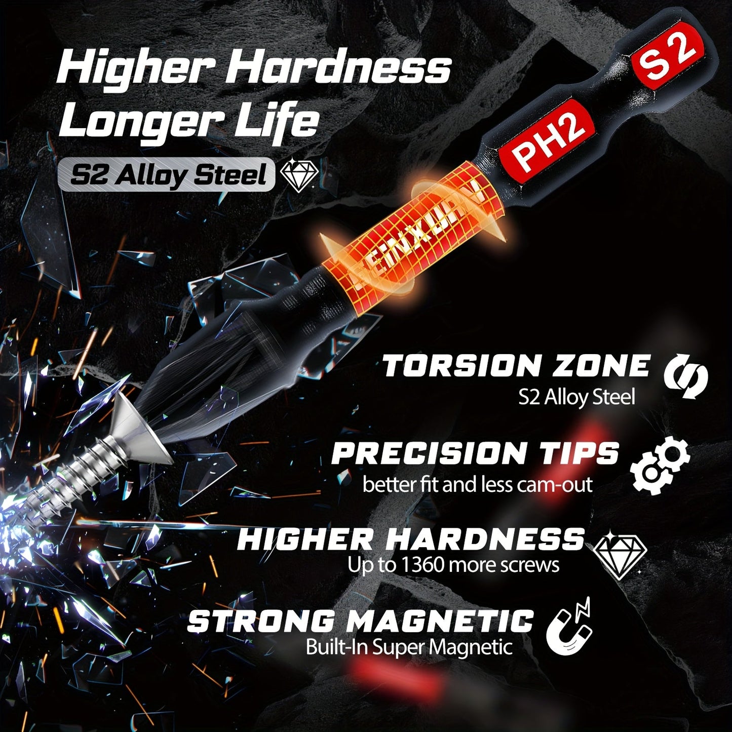 99pcs Impact Screwdriver Set with Hex Heads