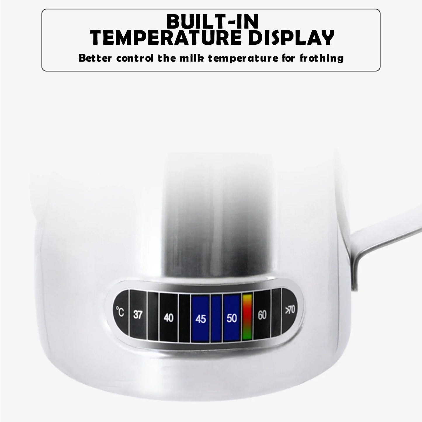 600ML Stainless Steel Milk Frothing Pitcher Silver