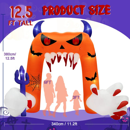 Halloween Inflatable Arch with LED Lights