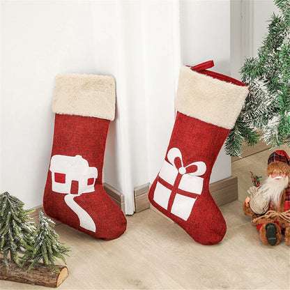 Christmas Stockings Reindeer Tree Holiday Decor Set (12 PCS)