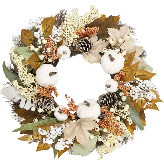 Pumpkin Wreath Halloween Door Decoration
