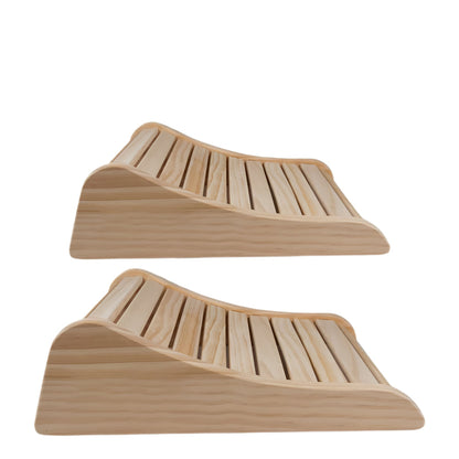 Pine Wood Sauna Headrest Ergonomic Spa Pillow Set