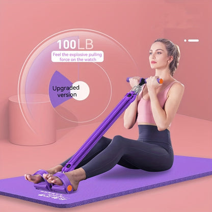 Chest Expander Pedal Resistance Band Home Fitness