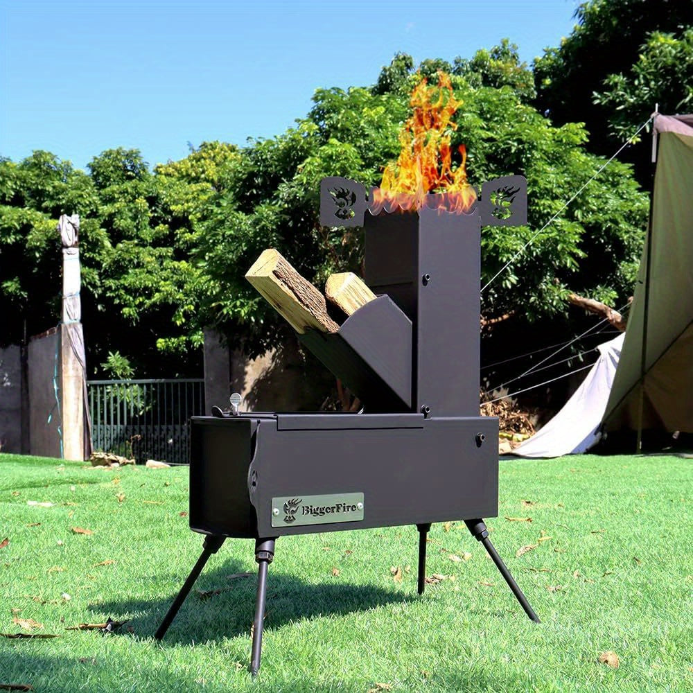 Portable Rocket Stove for Outdoor Cooking Camping