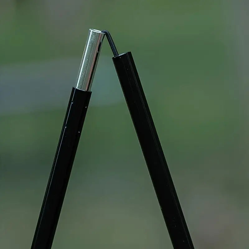 Portable Folding Lamp Pole - Lightweight Collapsible Aluminum Lantern Stand