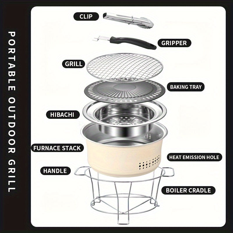 BBQ Grill Portable Tabletop