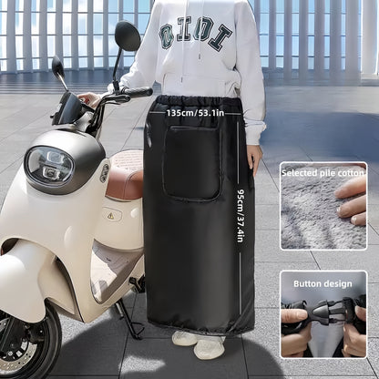 Winter Knee Warmer Windproof Fleece Skirt Wrap