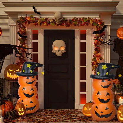 Inflatable Halloween Pumpkin Tumbler Outdoor Holiday Decor