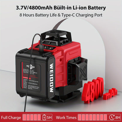 Laser Level with Rechargeable Battery (4D 16-Line)