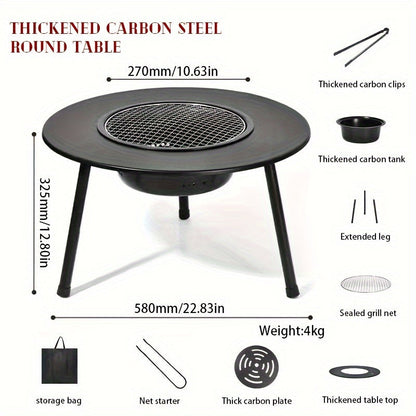 Charcoal Grill Outdoor Iron Camping Stove