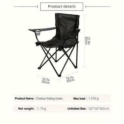 Camping Chair with Portable Steel Frame