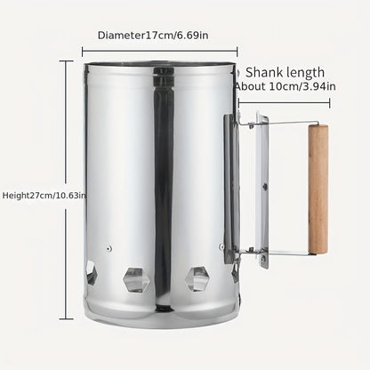 Charcoal Starter for Grilling & Tea Brewing