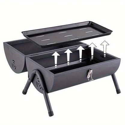 Portable Mini BBQ Grill - Foldable Outdoor Barbecue Stove