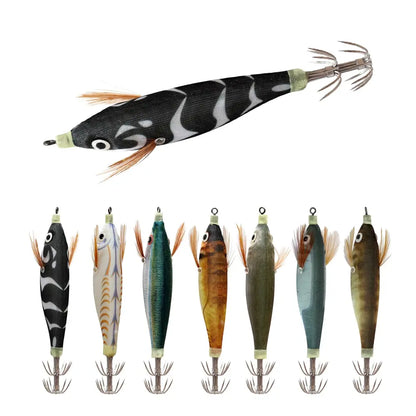 Luminous Wood Shrimp Squid Fishing Lure