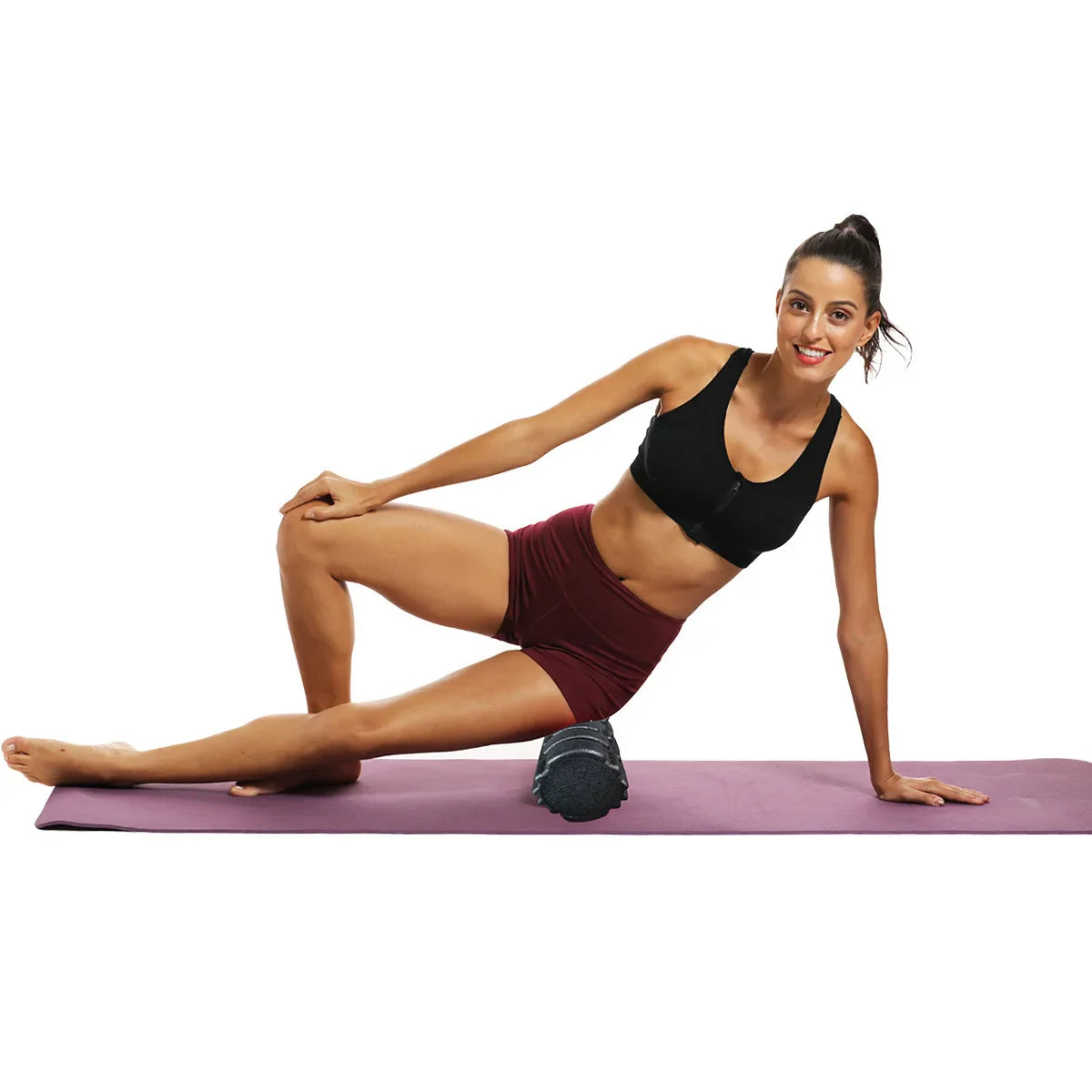 High-Density EPP Foam Roller – 33cm Black