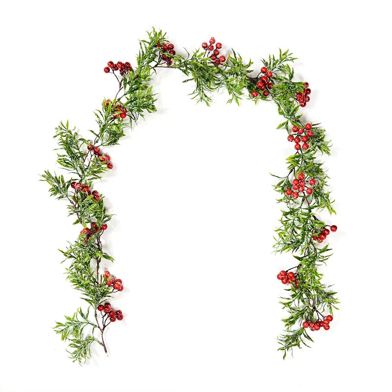 Christmas Wreath Rattan Vine Garland Xmas Decor