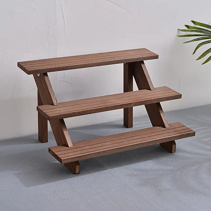 Bring nature indoors with this elegant natural wooden display riser